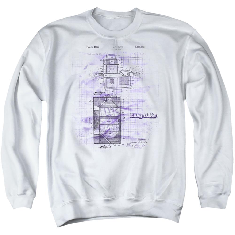 Easy Bake Oven Easy Bake Patent Men's Crewneck 50 50 Poly Long-Sleeve T-Shirt