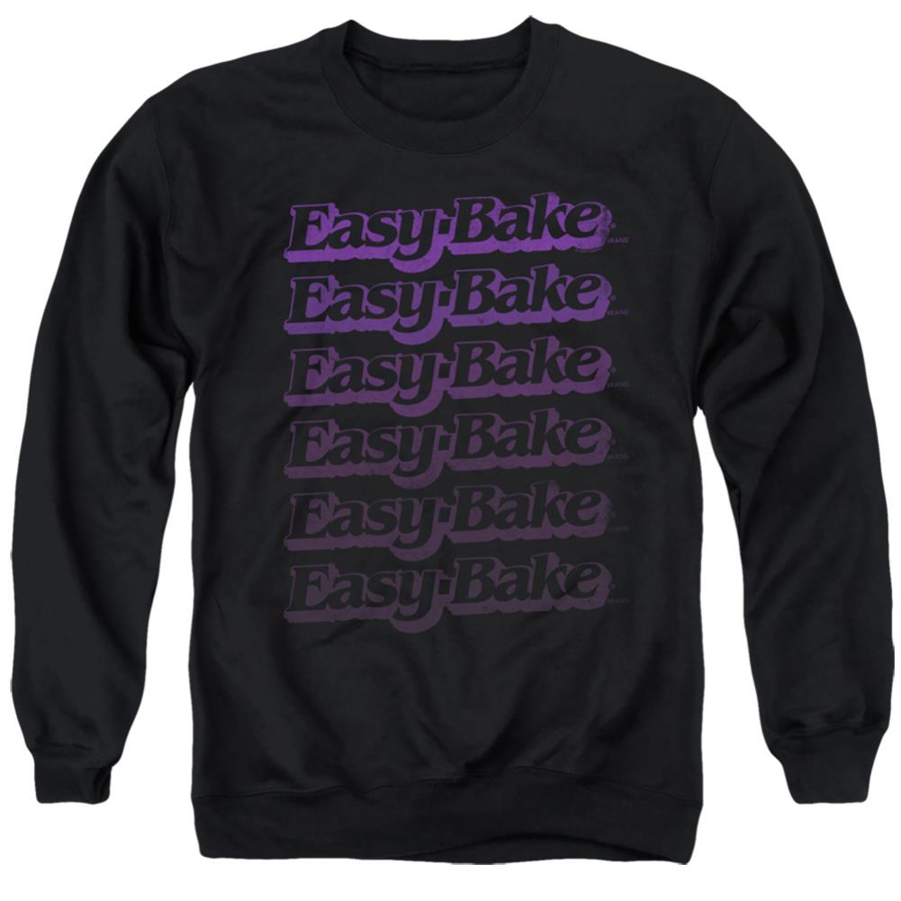 Easy Bake Oven Faded Men's Crewneck 50 50 Poly Long-Sleeve T-Shirt