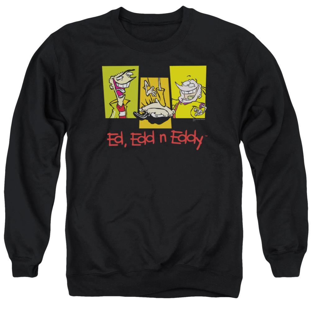 Ed Edd N Eddy 3 Eds Men's Crewneck 50 50 Poly Long-Sleeve T-Shirt