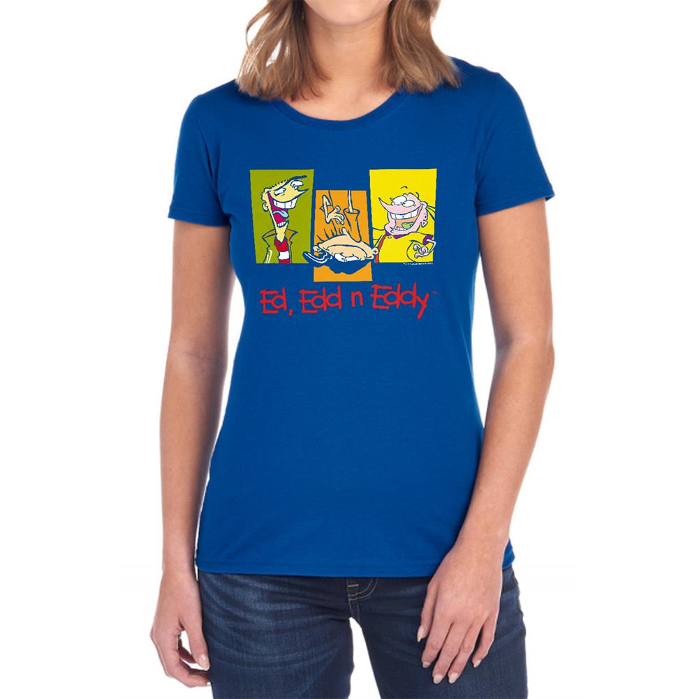 Ed Edd N Eddy 3 Eds Women's 18/1 Cotton Short-Sleeve T-Shirt