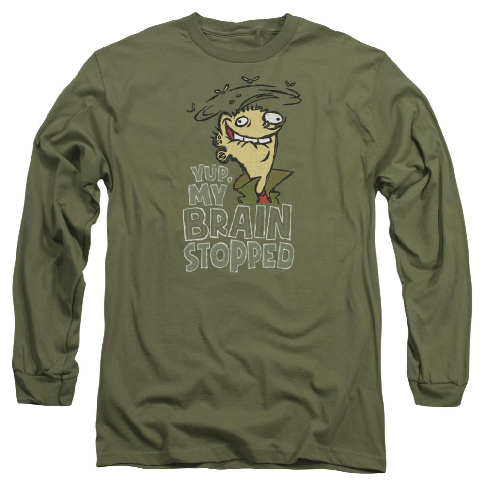 Ed Edd N Eddy Brain Dead Ed Men's 18/1 Cotton Long-Sleeve T-Shirt