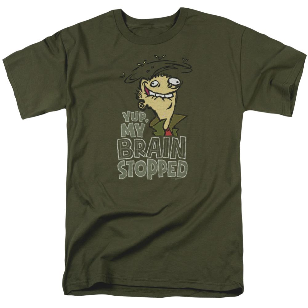 Ed Edd N Eddy Brain Dead Ed Men's 18/1 Cotton Short-Sleeve T-Shirt