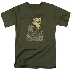Ed Edd N Eddy Brain Dead Ed Men's 18/1 Cotton Short-Sleeve T-Shirt