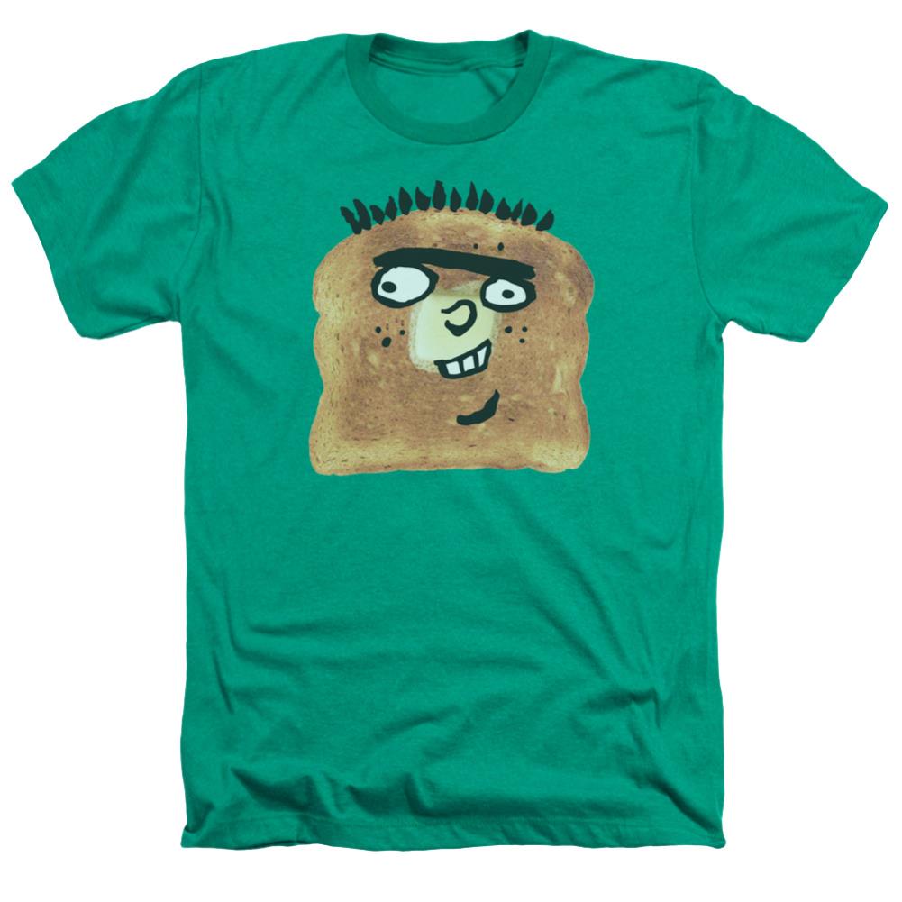 Ed Edd N Eddy Ed Toast Men's 30/1 Heather 60 40 Poly Short-Sleeve T-Shirt