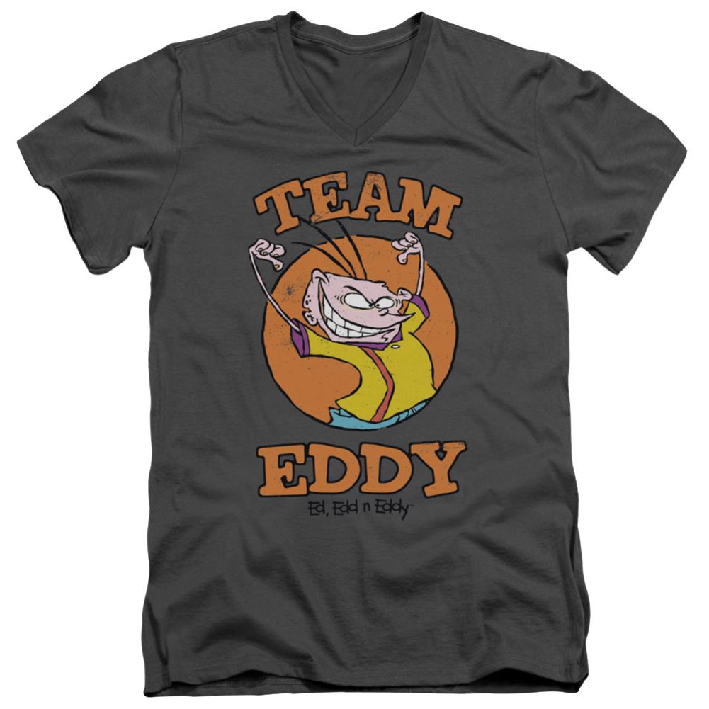 Ed Edd N Eddy Team Eddy Men's 30/1 Cotton Slim V-Neck T-Shirt