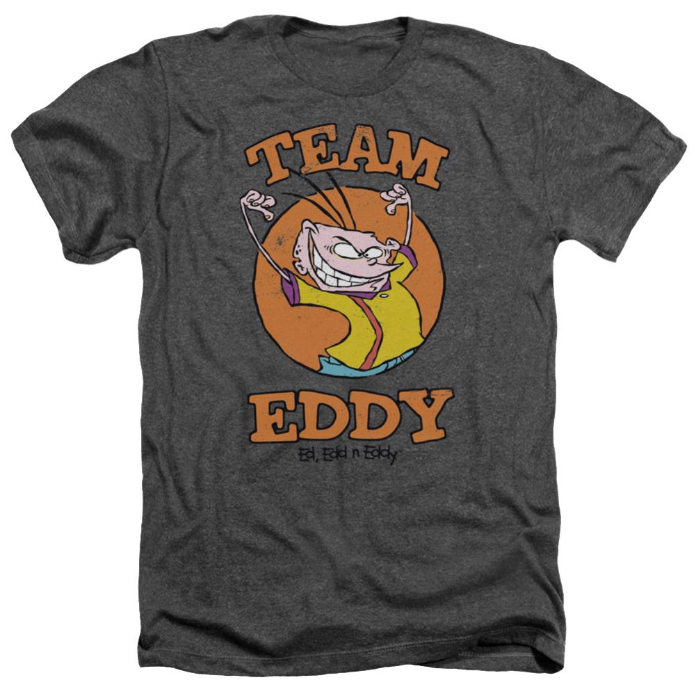 Ed Edd N Eddy Team Eddy Men's 30/1 Heather 60 40 Poly Short-Sleeve T-Shirt