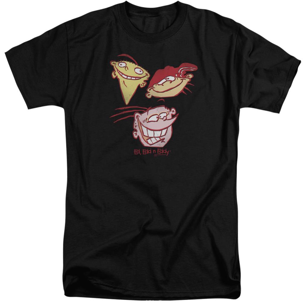 Ed Edd N Eddy Three Heads Men's 18/1 Tall Cotton Short-Sleeve T-Shirt