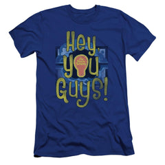 Electric Company Hey You Guys Men's Ultra-Soft 30/1 Cotton Slim Short-Sleeve T-Shirt