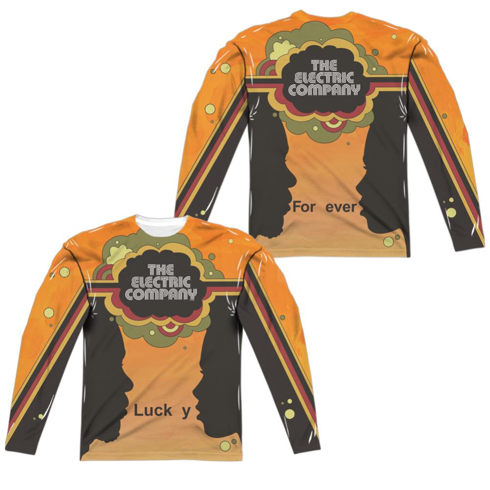 Electric Company Silhouette Blend (Front/Back Print) Men's Regular Fit Polyester Long-Sleeve T-Shirt