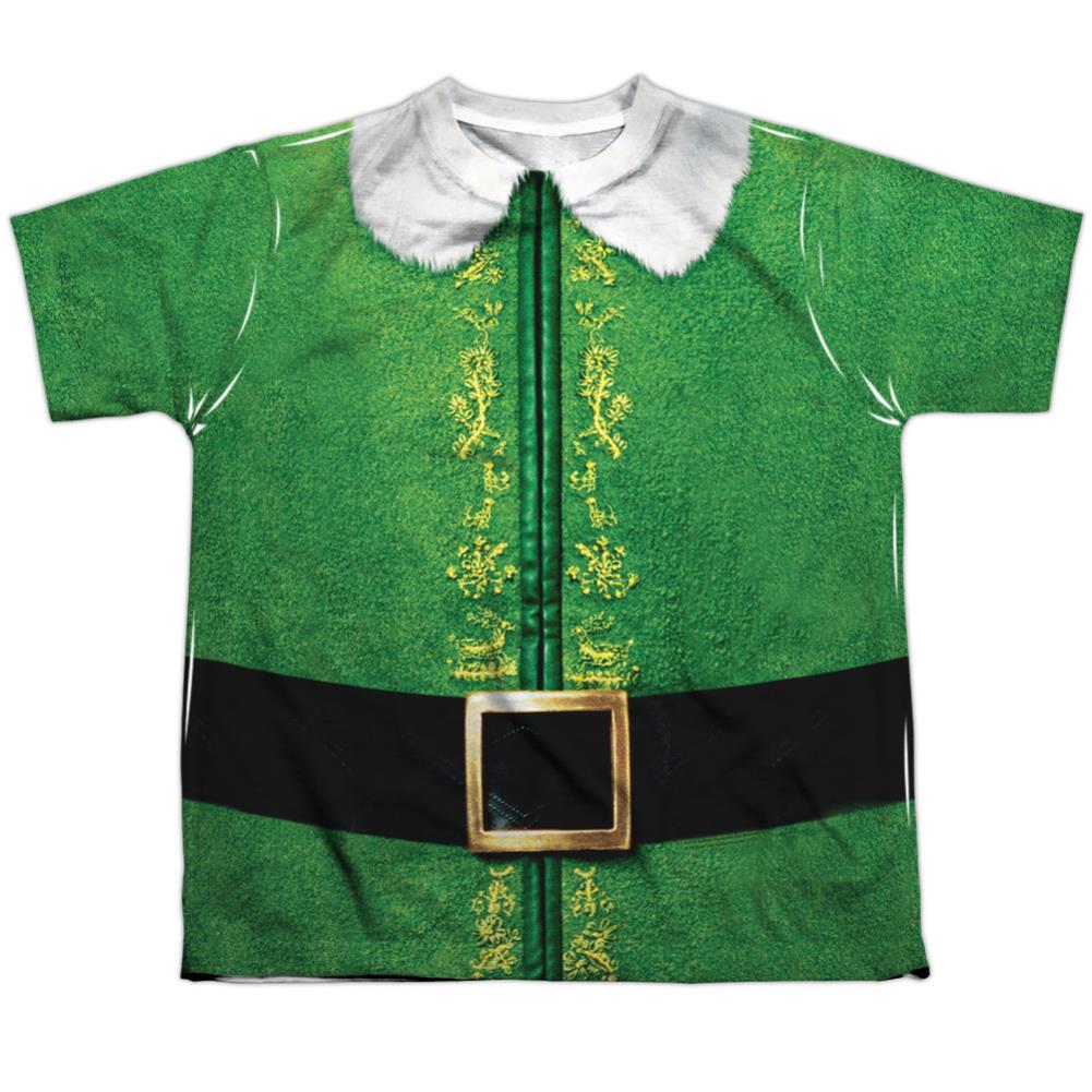 Elf Buddy Costume Youth Regular Fit Poly Short-Sleeve T-Shirt
