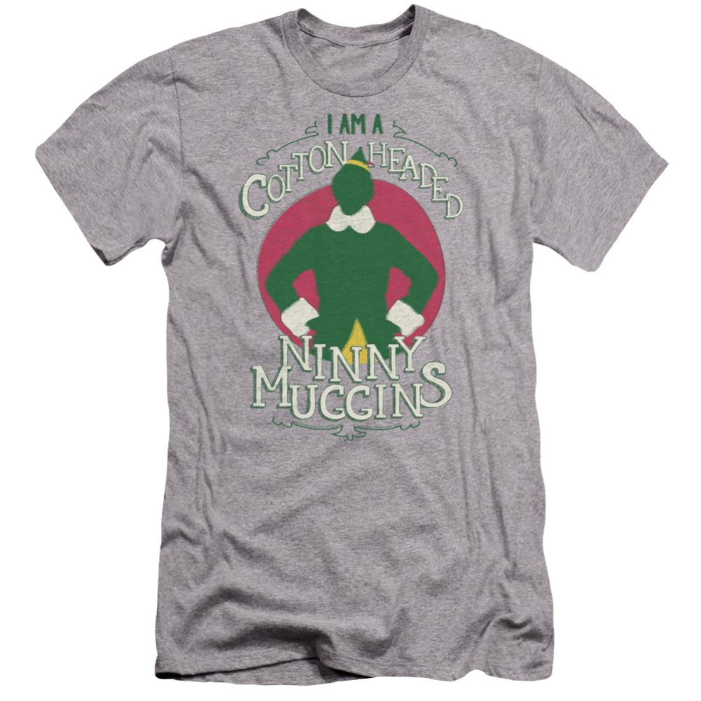 Elf Cotton Headed Men's Ultra-Soft 30/1 Cotton Slim Short-Sleeve T-Shirt