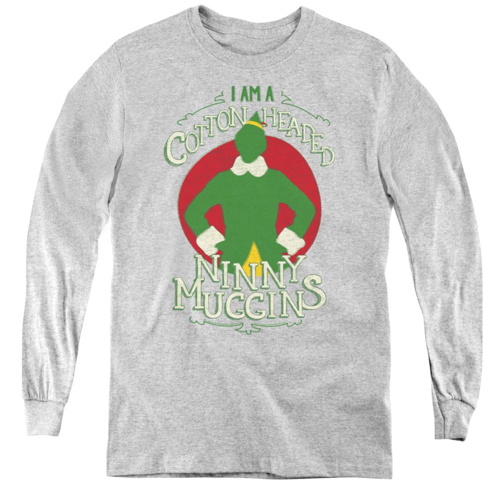 Elf Cotton Headed Youth Long-Sleeve T-Shirt
