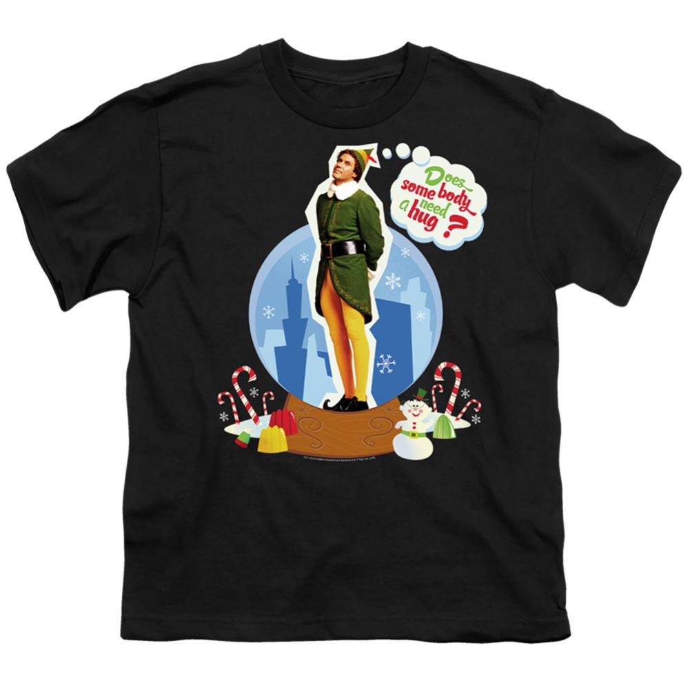 Elf Does Somebody Need A Hug? Youth 18/1 100% Cotton Short-Sleeve T-Shirt