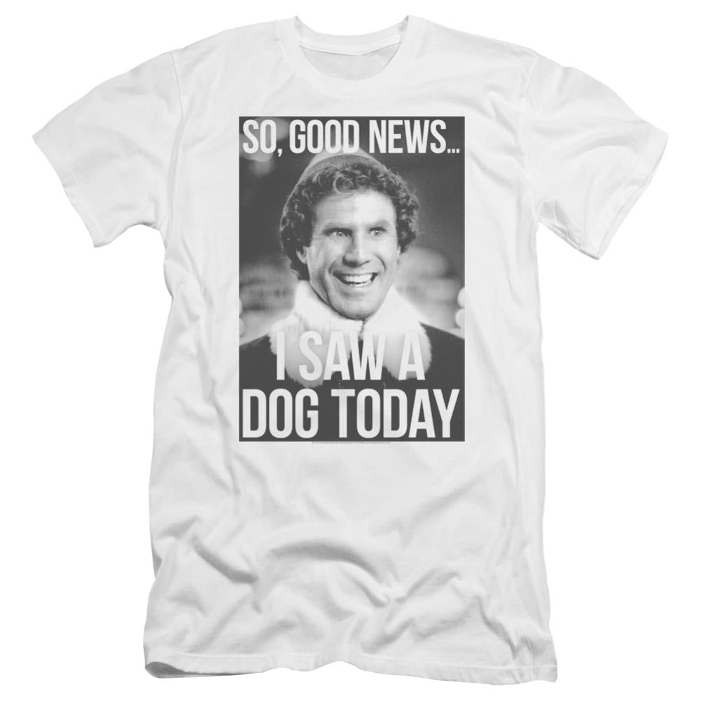 Elf Must Love Dogs Men's Ultra-Soft 30/1 Cotton Slim Short-Sleeve T-Shirt