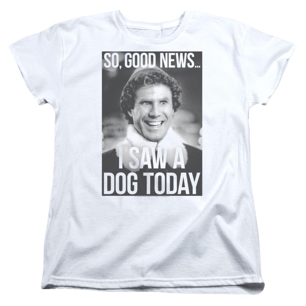 Elf Must Love Dogs Women's 18/1 Cotton Short-Sleeve T-Shirt