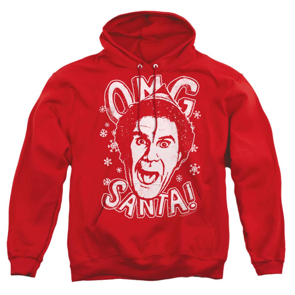 Elf OMG Santa Men's Pull-Over 75 25 Poly Hoodie