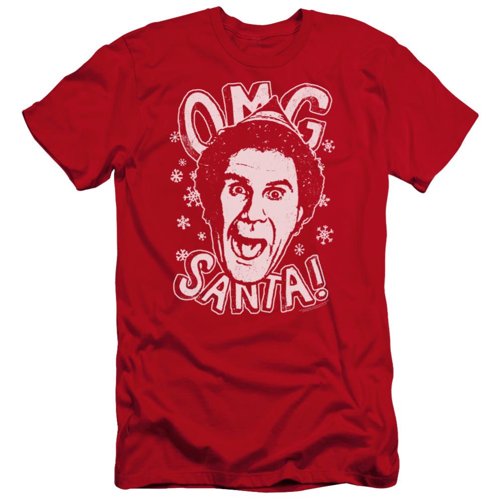 Elf OMG Santa Men's Ultra-Soft 30/1 Cotton Slim Short-Sleeve T-Shirt