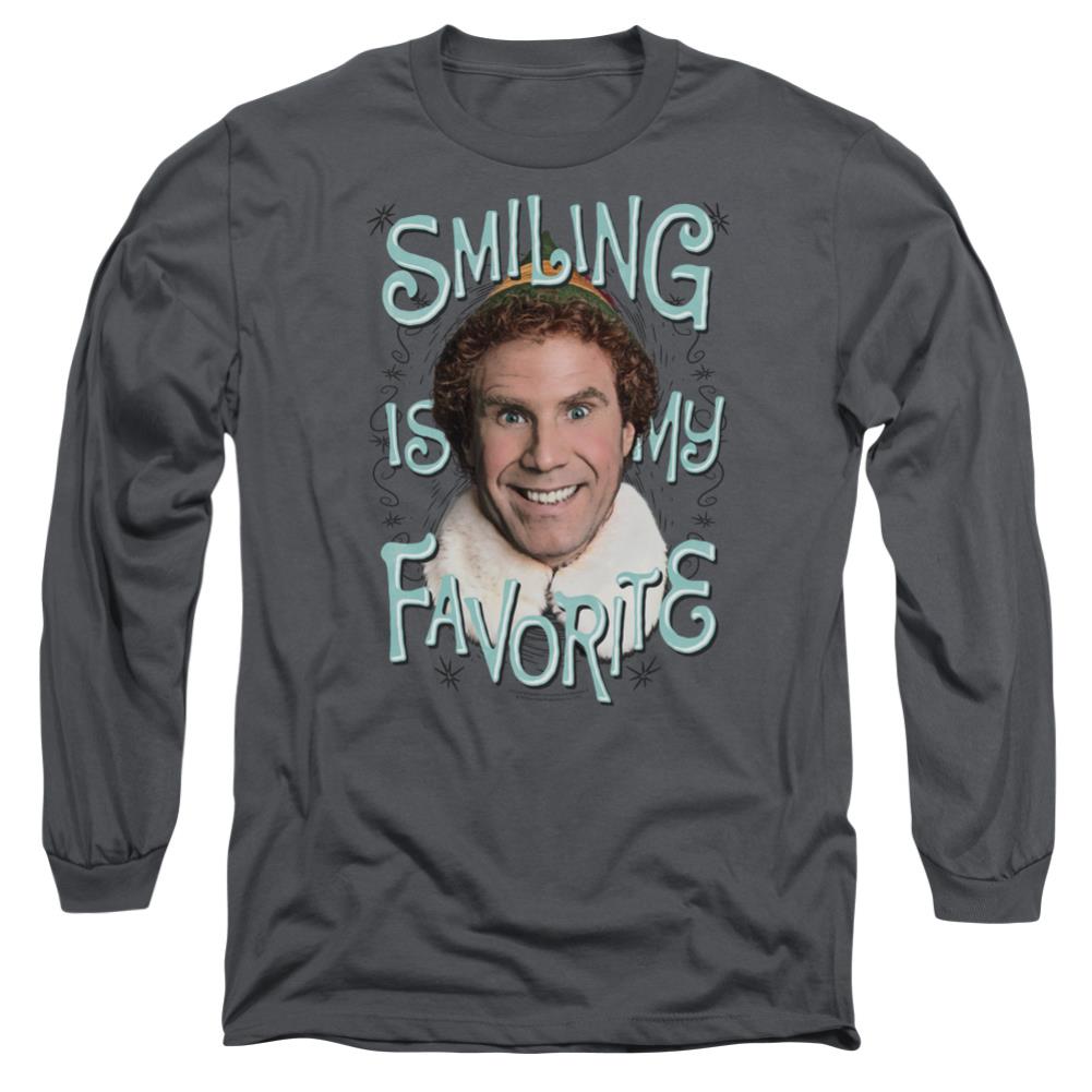 Elf Smiling Men's 18/1 Cotton Long-Sleeve T-Shirt