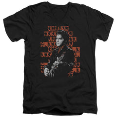 Elvis Presley 1968 Men's 30/1 Cotton Slim V-Neck T-Shirt