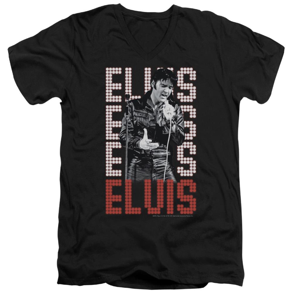 Elvis Presley 1968 Men's 30/1 Cotton Slim V-Neck T-Shirt