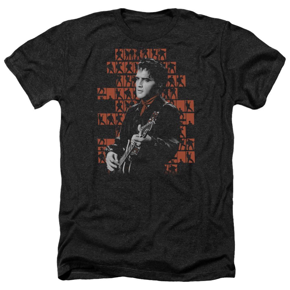 Elvis Presley 1968 Men's 30/1 Heather 60 40 Poly Short-Sleeve T-Shirt