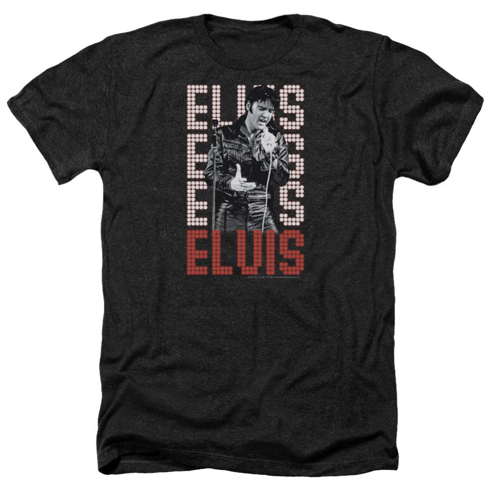 Elvis Presley 1968 Men's 30/1 Heather 60 40 Poly Short-Sleeve T-Shirt