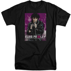 Elvis Presley 35 Leather Men's 18/1 Tall Cotton Short-Sleeve T-Shirt