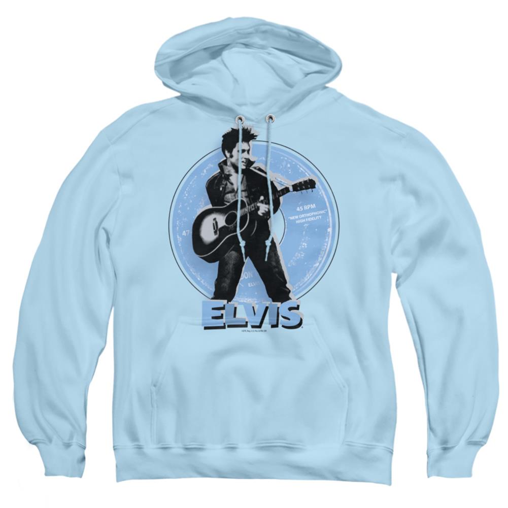 Elvis Presley 45 RPM Men's Pull-Over 75 25 Poly Hoodie