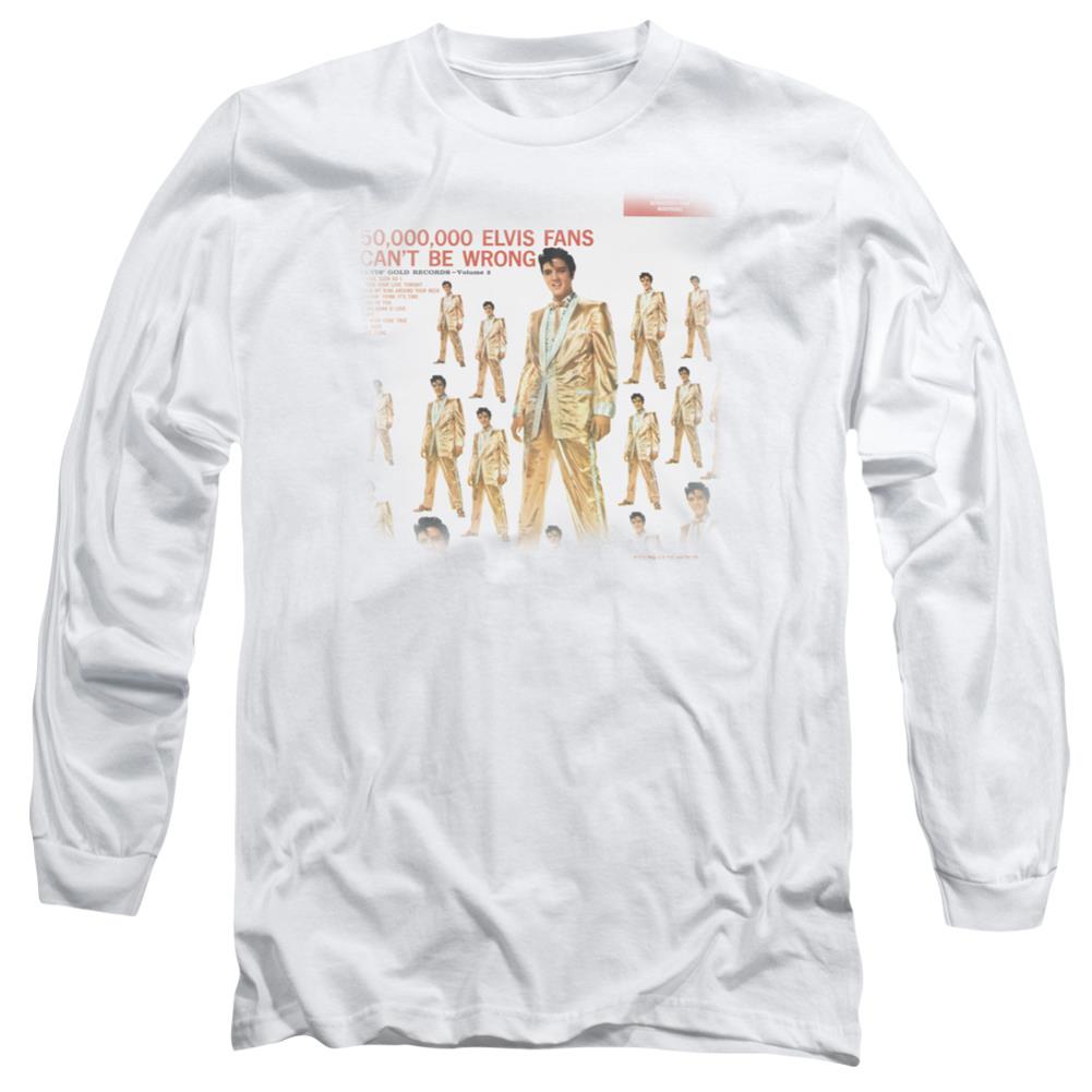 Elvis Presley 50 Million Fans Men's 18/1 Cotton Long-Sleeve T-Shirt
