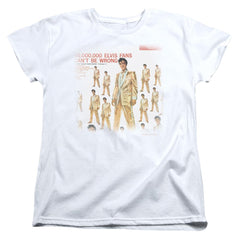 Elvis Presley 50 Million Fans Women's 18/1 Cotton Short-Sleeve T-Shirt