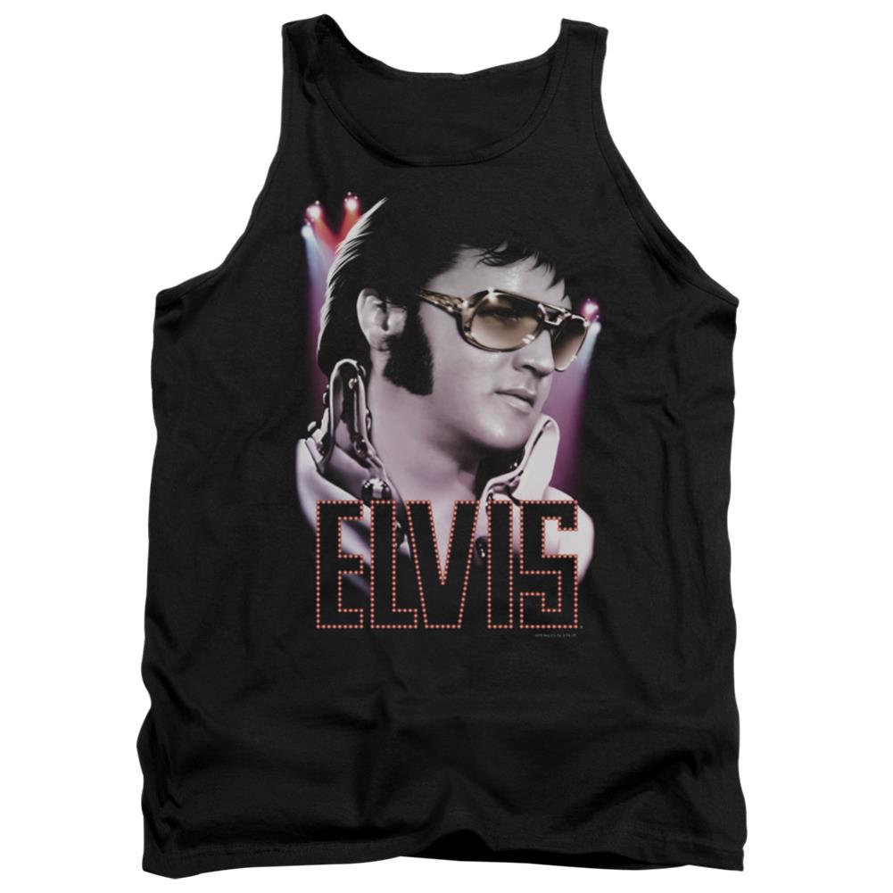 Elvis Presley 70s Star Men's 18/1 Cotton Tank Top