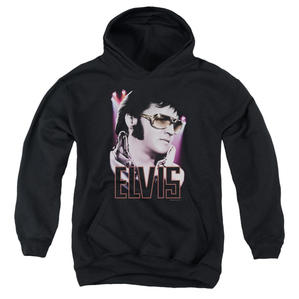 Elvis Presley 70s Star Youth Cotton Poly Pull-Over Hoodie