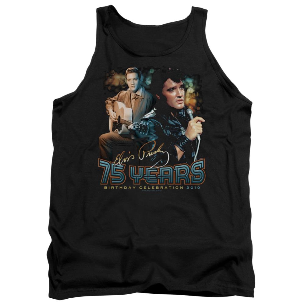 Elvis Presley 75 Years Men's 18/1 Cotton Tank Top