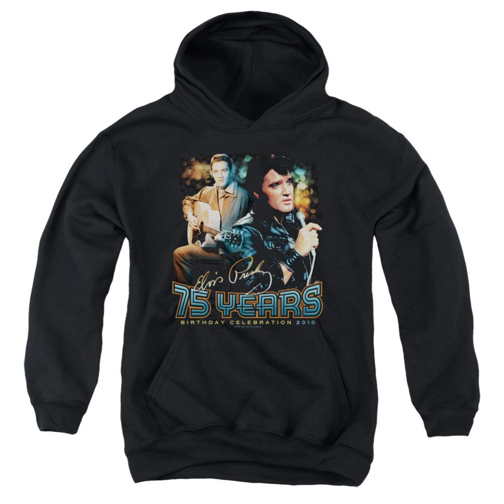 Elvis Presley 75 Years Youth Cotton Poly Pull-Over Hoodie