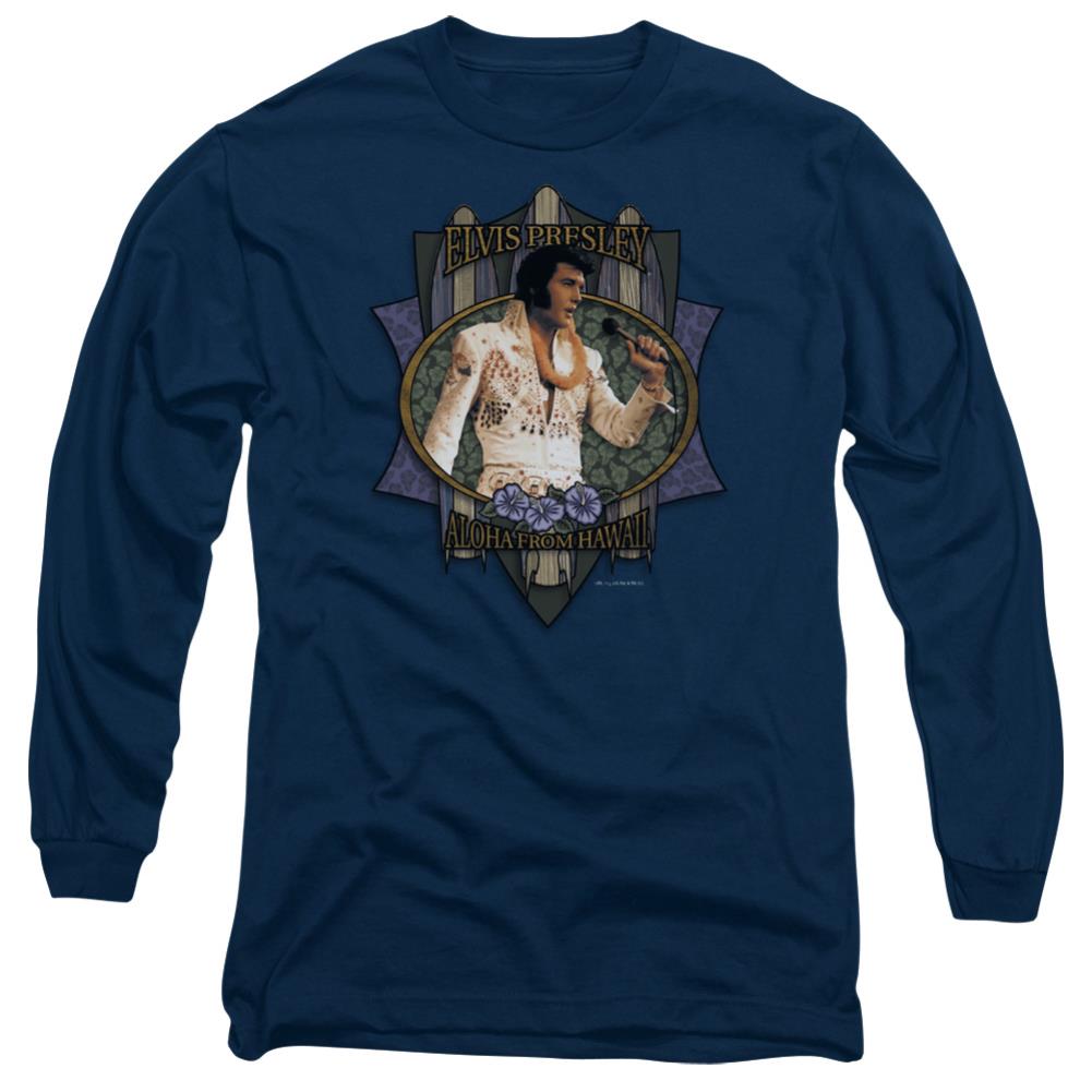 Elvis Presley Aloha From Hawaii Men's 18/1 Cotton Long-Sleeve T-Shirt