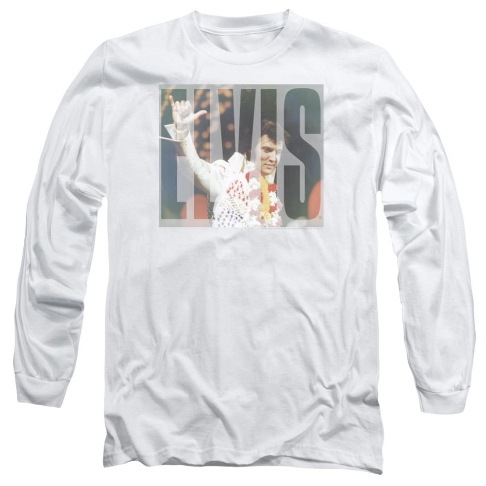 Elvis Presley Aloha Knockout Men's 18/1 Cotton Long-Sleeve T-Shirt