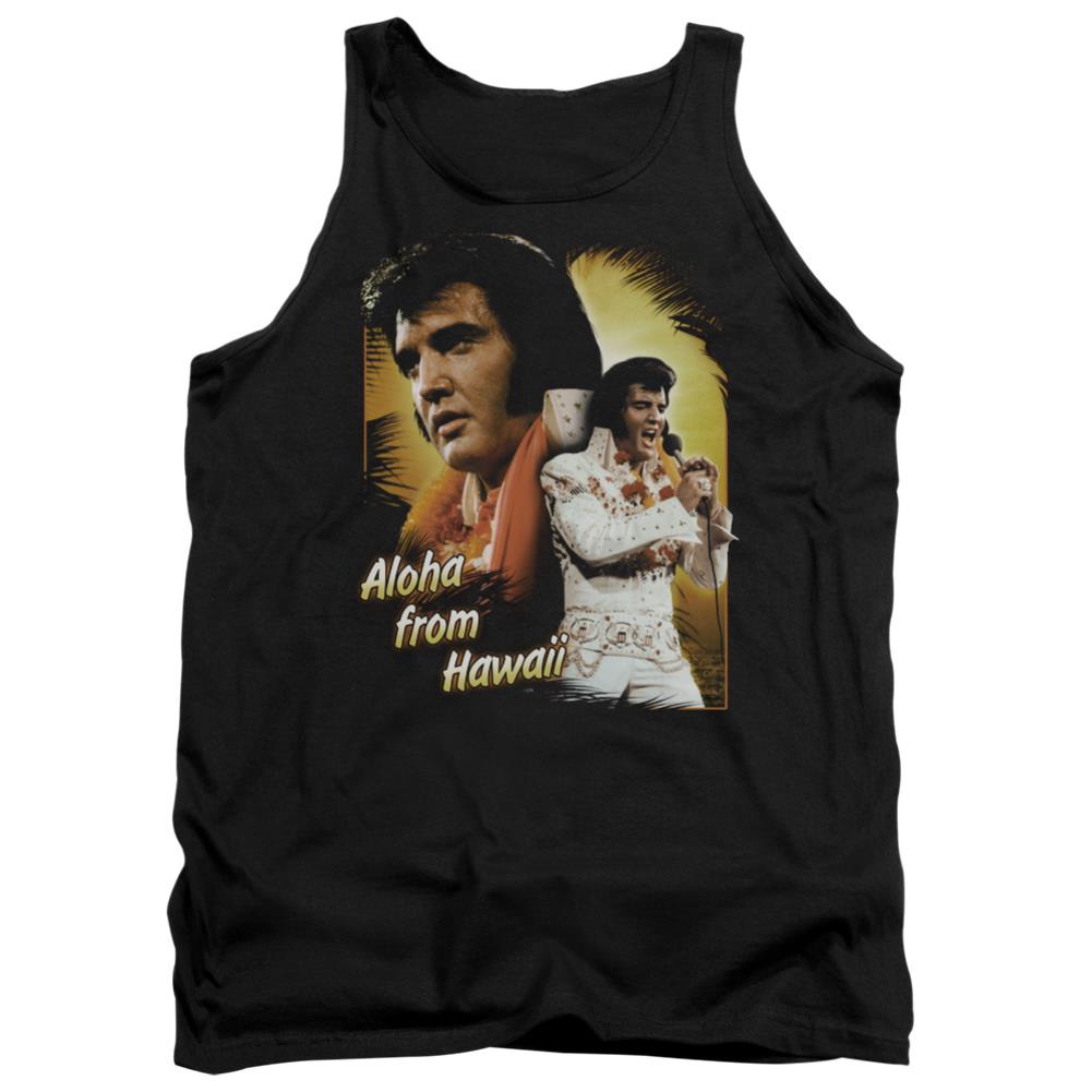 Elvis Presley Aloha Men's 18/1 Cotton Tank Top