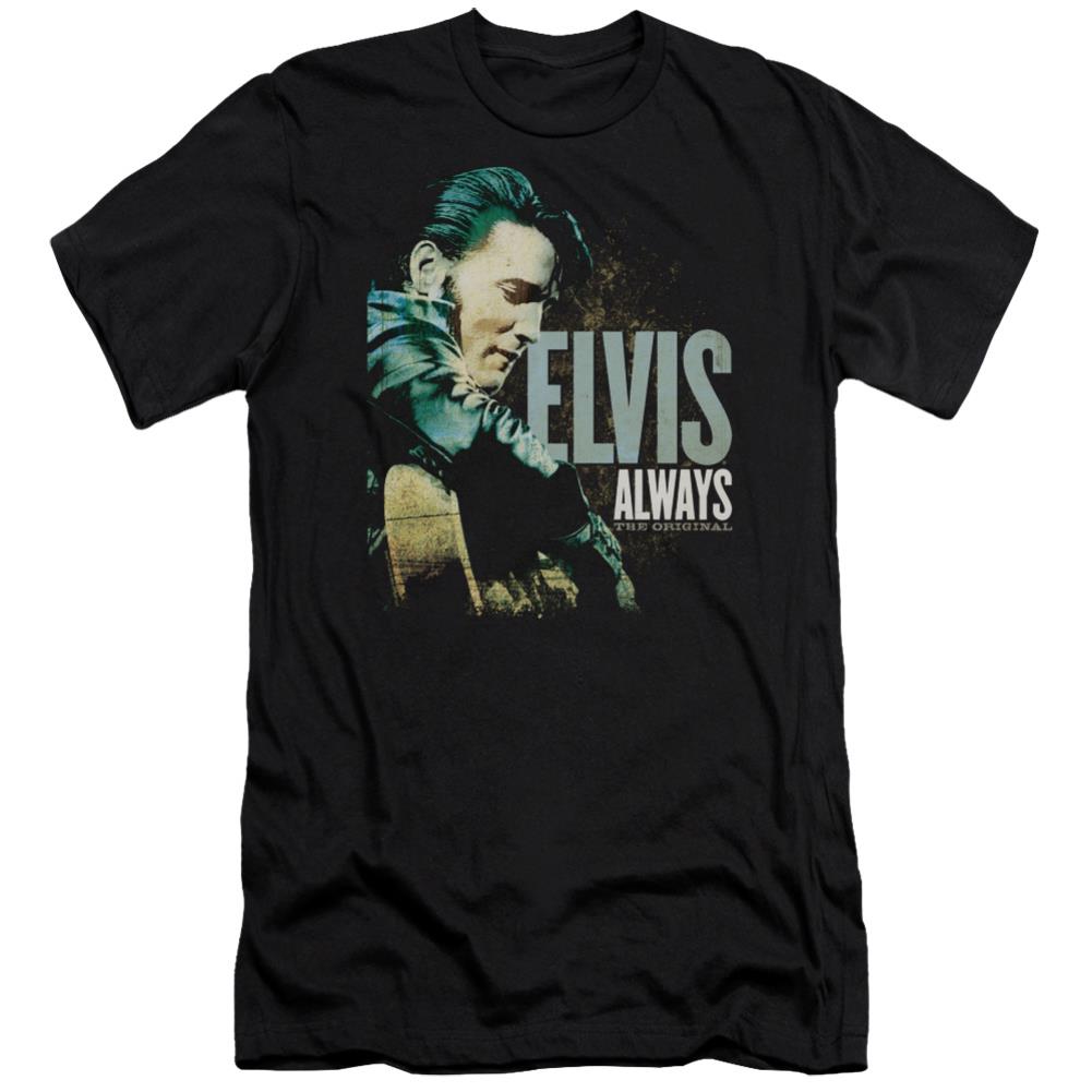 Elvis Presley Always The Original Men's Ultra-Soft 30/1 Cotton Slim Short-Sleeve T-Shirt