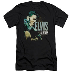 Elvis Presley Always The Original Men's Ultra-Soft 30/1 Cotton Slim Short-Sleeve T-Shirt