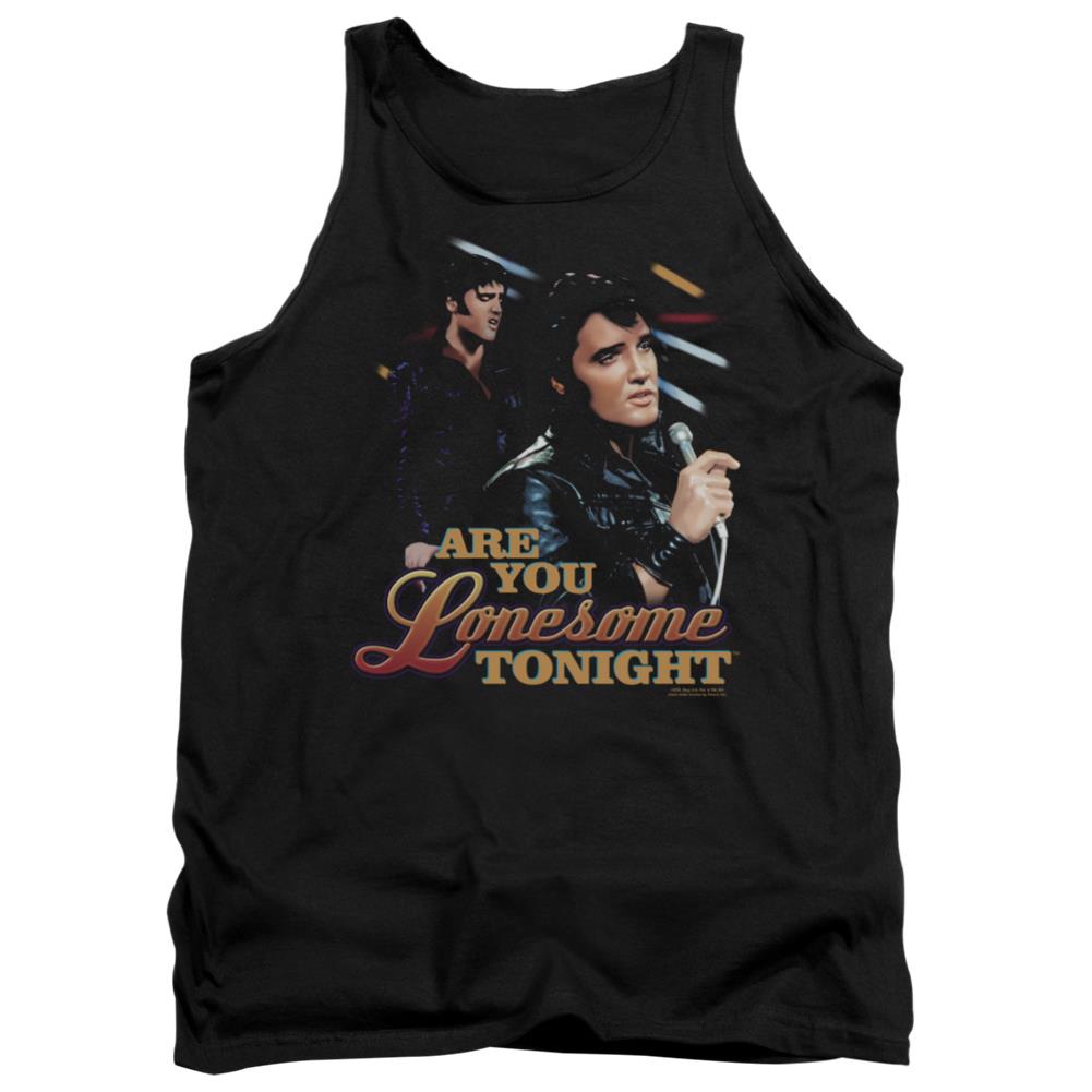 Elvis Presley Are You Lonesome Men's 18/1 Cotton Tank Top
