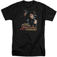 Elvis Presley Are You Lonesome Men's 18/1 Tall Cotton Short-Sleeve T-Shirt