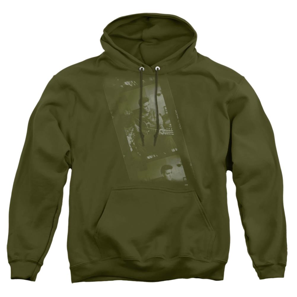 Elvis Presley Army Men's Pull-Over 75 25 Poly Hoodie