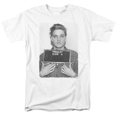 Elvis Presley Army Mug Shot Men's 18/1 Cotton Short-Sleeve T-Shirt