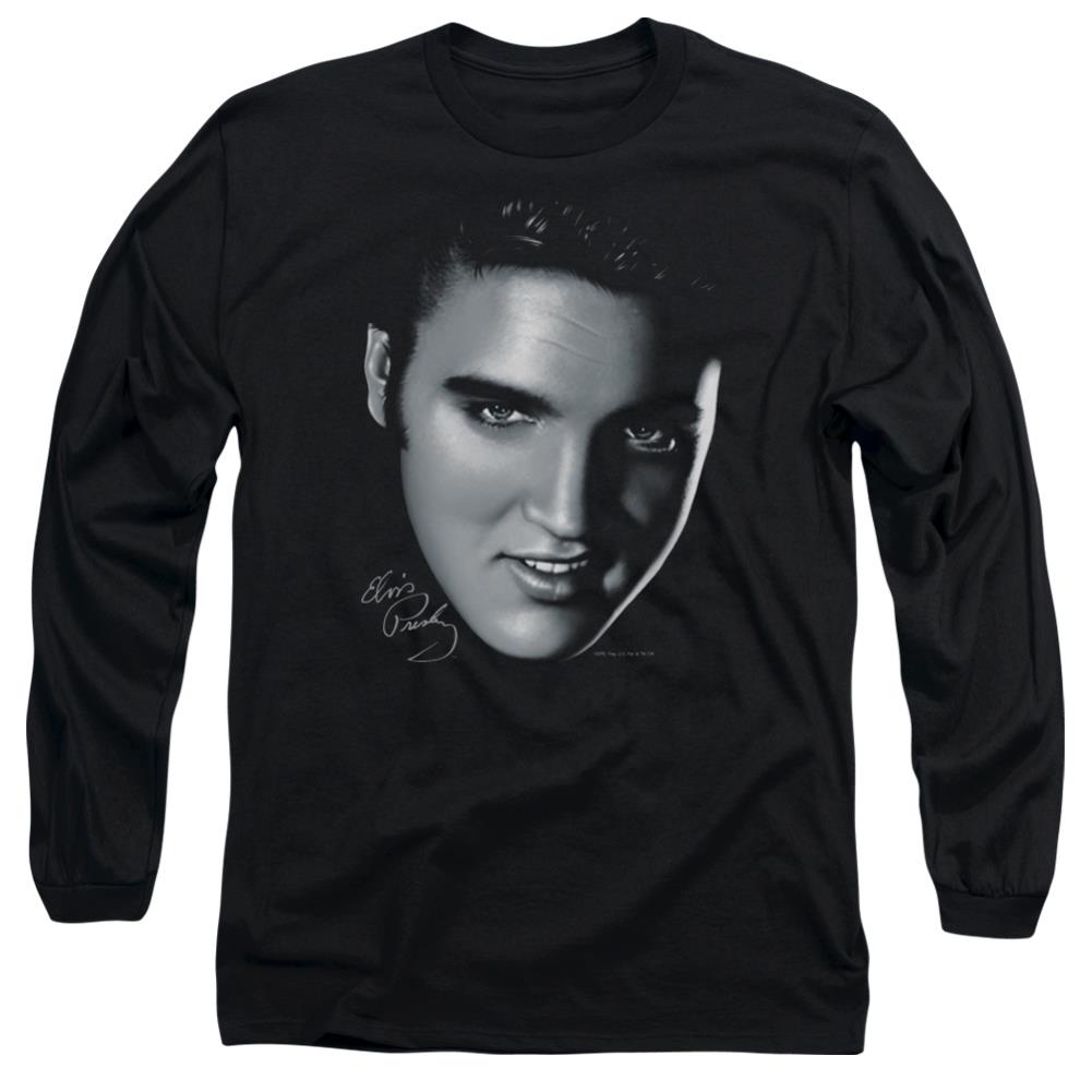 Elvis Presley Big Face Men's 18/1 Cotton Long-Sleeve T-Shirt