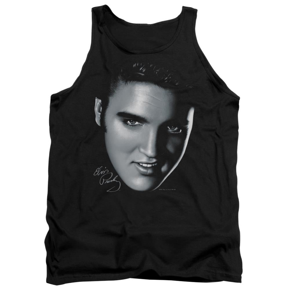 Elvis Presley Big Face Men's 18/1 Cotton Tank Top
