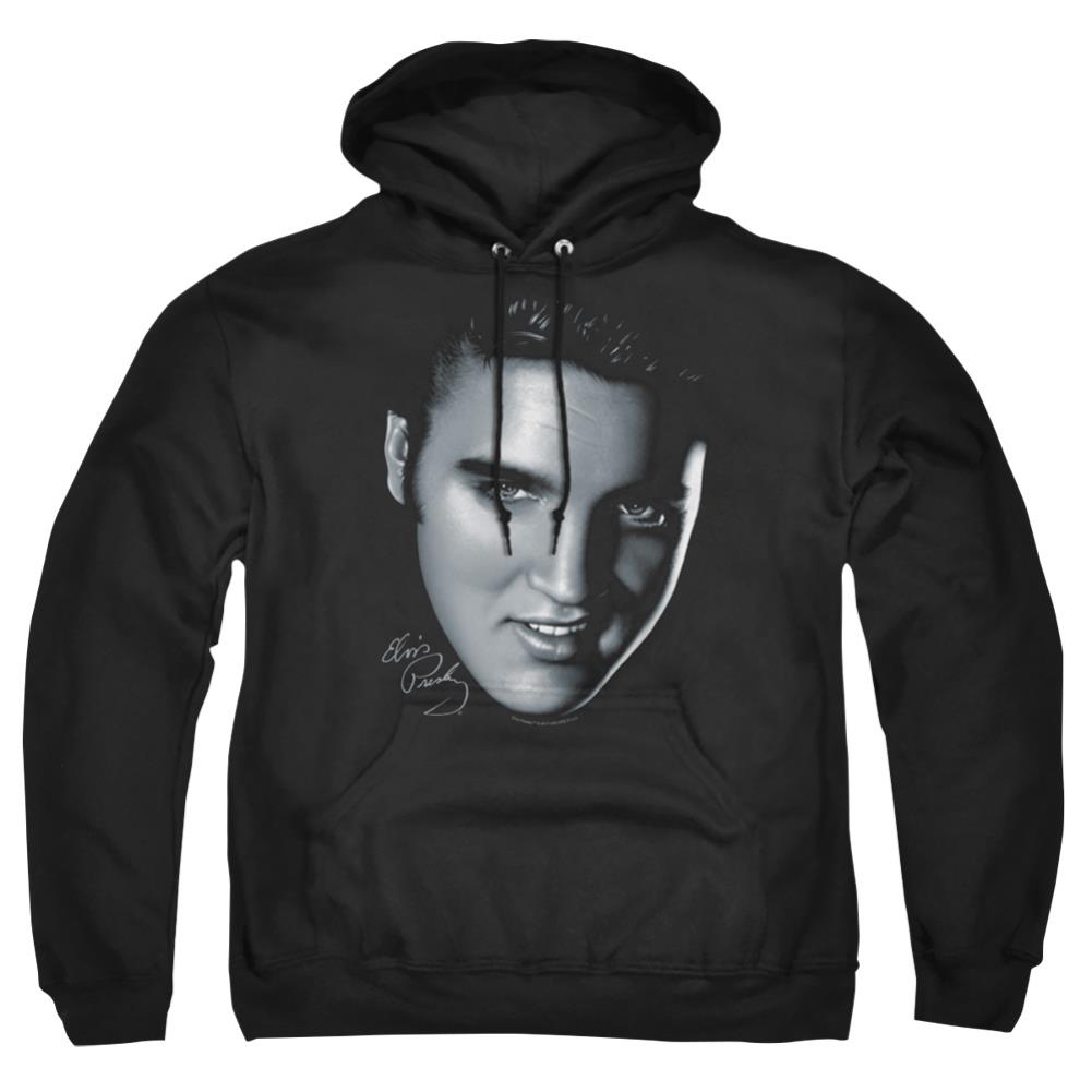 Elvis Presley Big Face Men's Pull-Over 75 25 Poly Hoodie