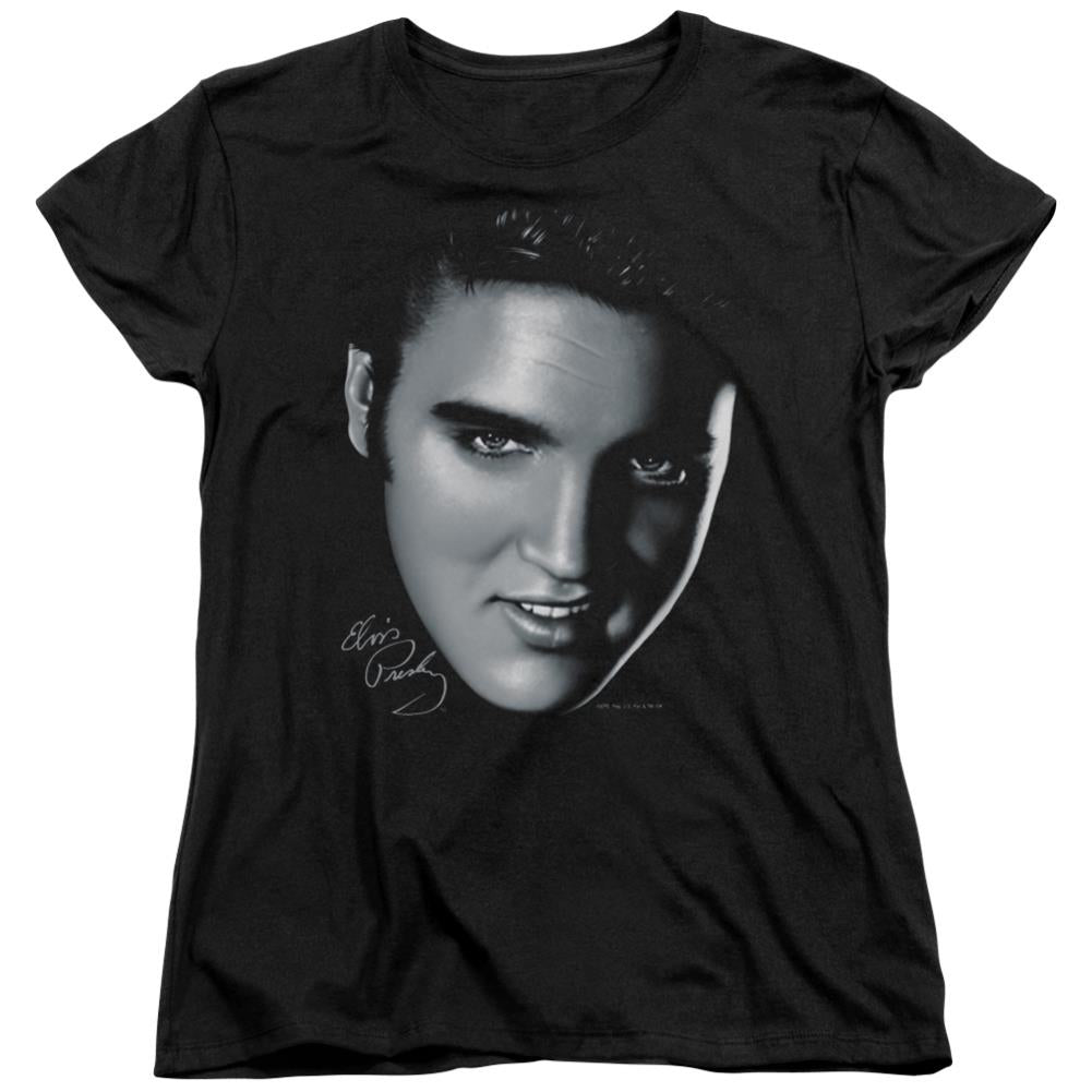 Elvis Presley Big Face Women's 18/1 Cotton Short-Sleeve T-Shirt