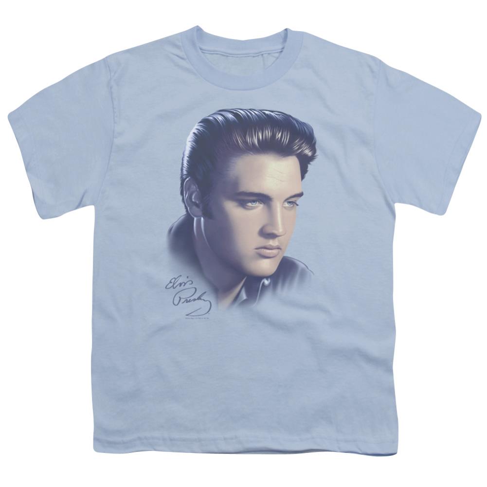 Elvis Presley Big Portrait Youth 18/1 100% Cotton Short-Sleeve T-Shirt