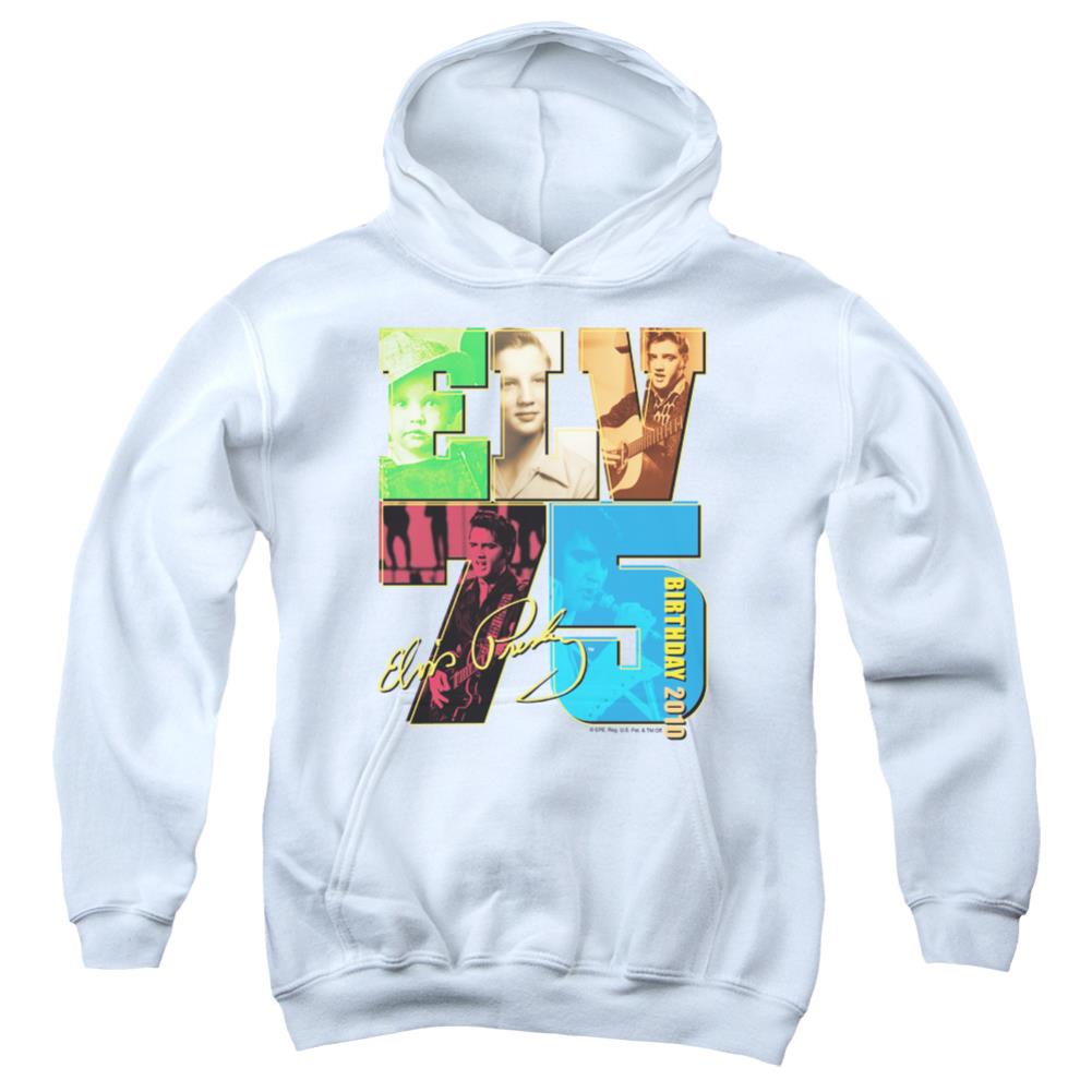 Elvis Presley Birthday 2010 Youth Cotton Poly Pull-Over Hoodie
