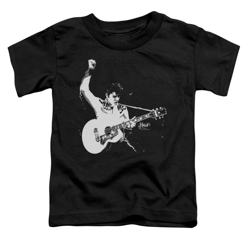 Elvis Presley Black&White Guitarman Toddler 18/1 Cotton Short-Sleeve T-Shirt